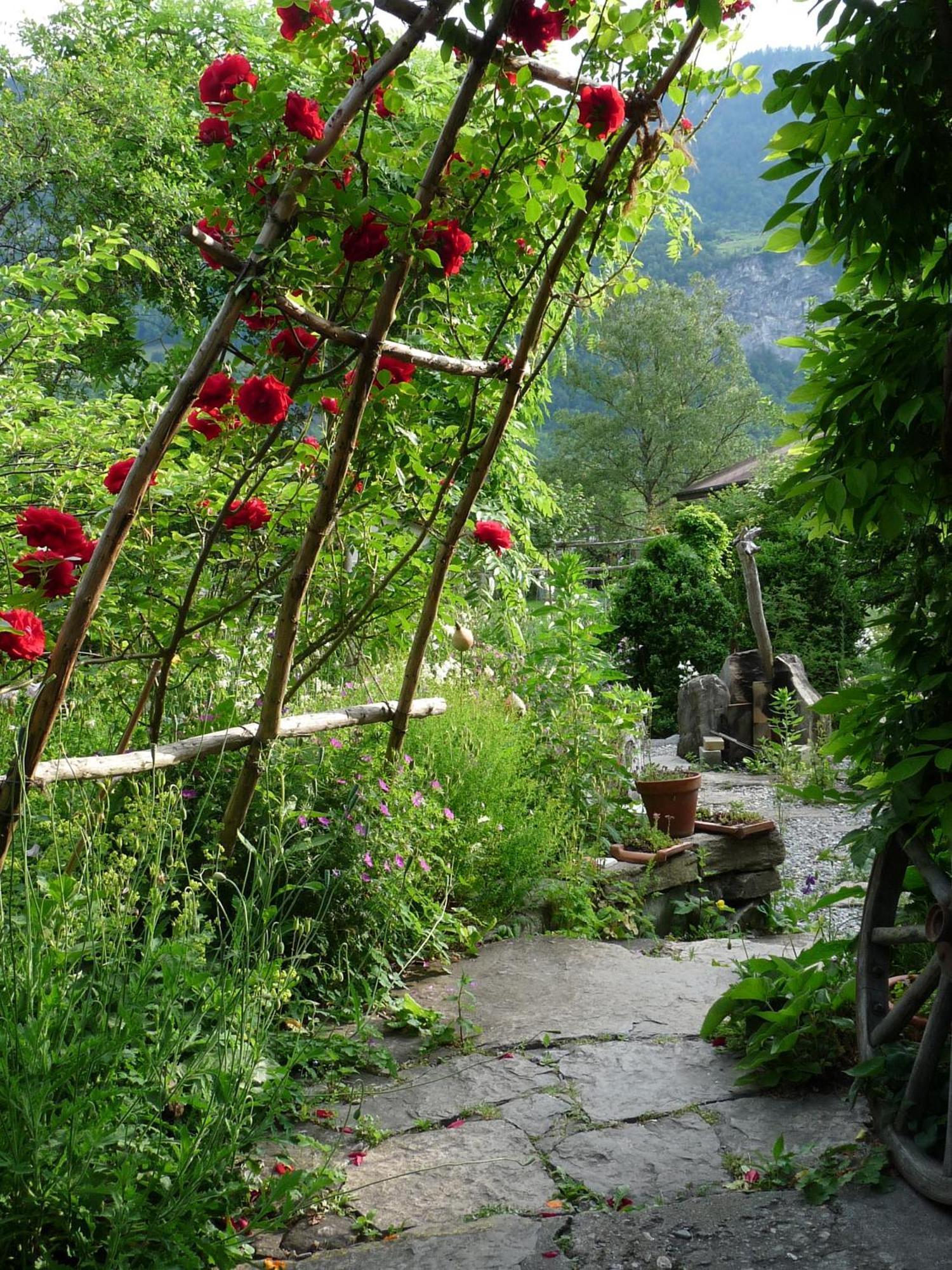 Dunkel Blaue Maus Bed & Breakfast Meiringen Bagian luar foto