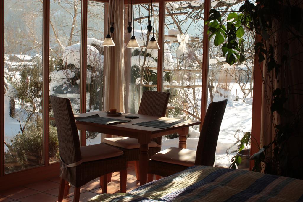 Dunkel Blaue Maus Bed & Breakfast Meiringen Bagian luar foto