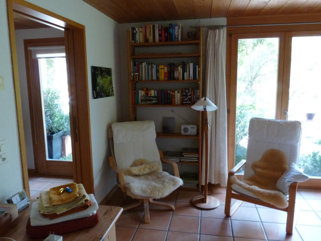 Dunkel Blaue Maus Bed & Breakfast Meiringen Bagian luar foto