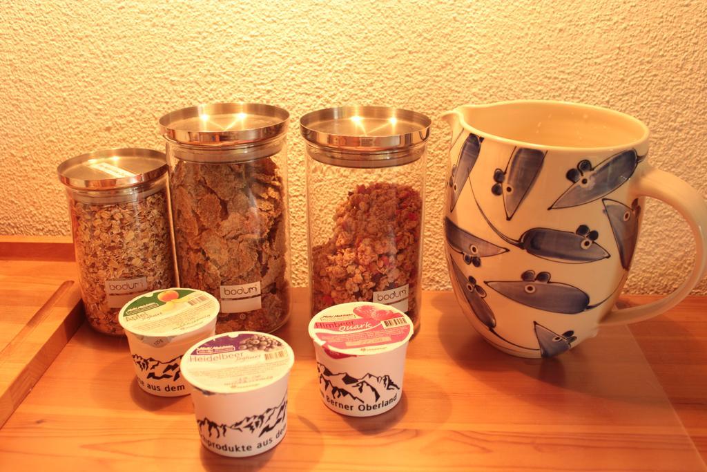 Dunkel Blaue Maus Bed & Breakfast Meiringen Bagian luar foto